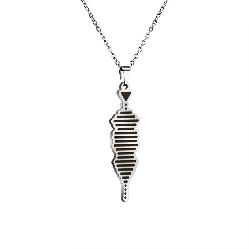 Voice Records Pendant Necklace Stainless Steel Necklace Jewelry Gift