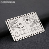 Wedding Party Invitation Card Stainless Steel DIY Marry Anniversary Birthday