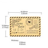 Wedding Party Invitation Card Stainless Steel DIY Marry Anniversary Birthday