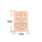 Stainless Steel Wedding Party Invitation Card