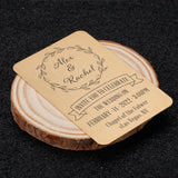 Stainless Steel Wedding Party Invitation Card