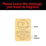 Stainless Steel Wedding Party Invitation Card