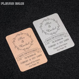 Stainless Steel Wedding Party Invitation Card