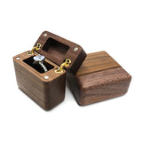 Personalized Wedding Ring Box with Name & Date - Rustic Proposal Ring Holder