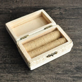 Personalized Rectangle Wedding Ring Box
