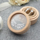 Personalized Wood Ring Box Wedding Ring Pillow