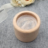 Personalized Wood Ring Box Wedding Ring Pillow