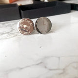 Personalized Groom Cufflinks Shirt Buttons Clips