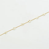 Initial Letter Bracelet Stainless Steel Personalized Women's Jewelry