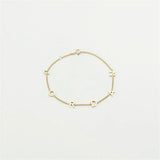 Initial Letter Bracelet Stainless Steel Personalized Women's Jewelry