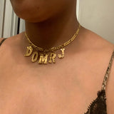 Customizable Initial Alphabet Pendant Necklace for Women Girls