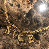 Customizable Initial Alphabet Pendant Necklace for Women Girls