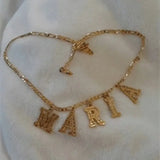 Customizable Initial Alphabet Pendant Necklace for Women Girls