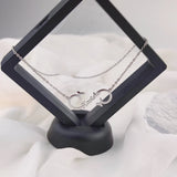 Infinity Name Layer Necklace Personalized Stainless Steel Couple Jewelry
