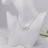 Infinity Name Layer Necklace Personalized Stainless Steel Couple Jewelry