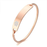 Women's Type 1 Diabetes Medical Alert ID Cuff Bracelet Bangle