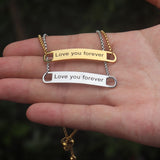 Personalized Baby Name Bar Bracelet Stainless Steel