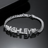Zircon Bangles Crystal Name Bracelet Jewelry Butterfly Bracelet