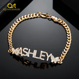 Zircon Bangles Crystal Name Bracelet Jewelry Butterfly Bracelet