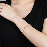 Zircon Bangles Crystal Name Bracelet Butterfly Jewelry Gift