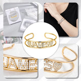 Personalized Zircon Bangles Adjustable Bracelet With Stone
