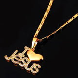 Zircon Heart Name Necklace Personalised Pendant