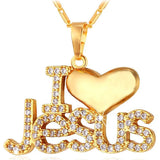 Zircon Heart Name Necklace Personalised Pendant