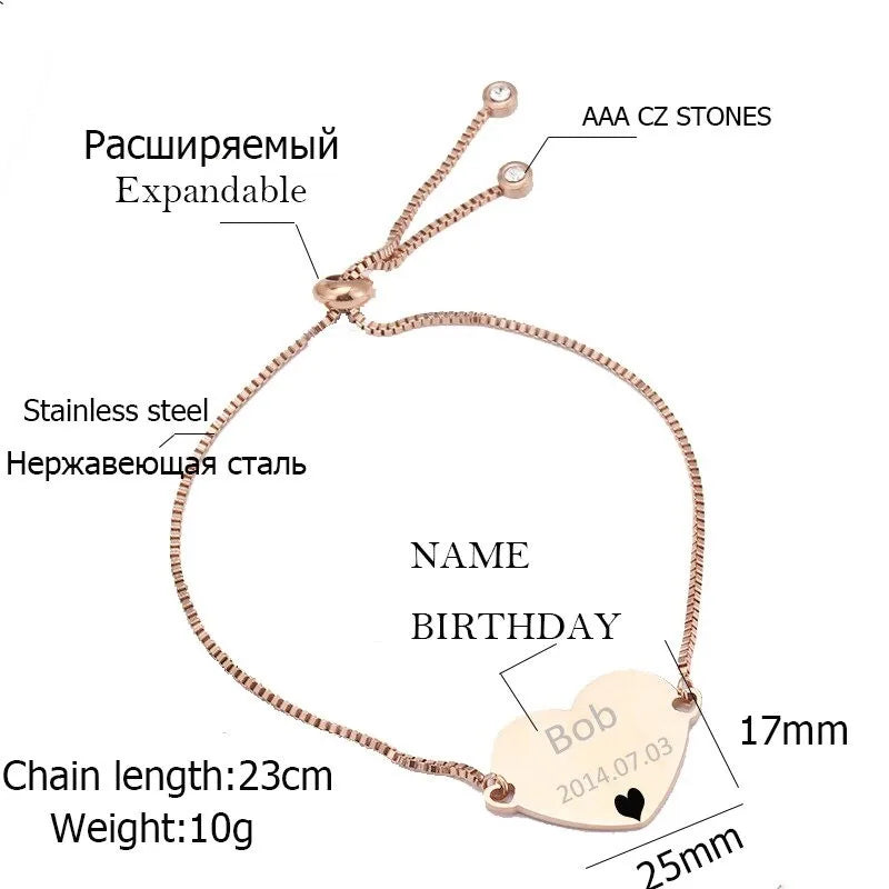 Stainless Steel Women's Bracelets - Adjustable