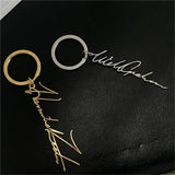 Stainless Steel Personalized Handwritten Keychain