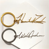 Stainless Steel Personalized Handwritten Keychain