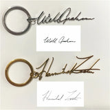 Stainless Steel Personalized Handwritten Keychain