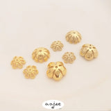 14K Light 18k Receptacle Accessories Daisy Bead Cap Bead Material