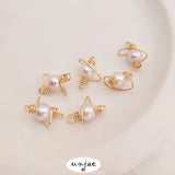 14K Wire Wrapped Pearl Planet Pendant DIY Jewelry Making