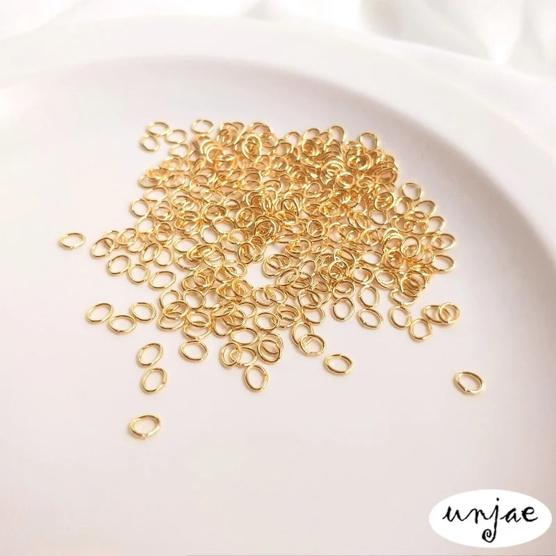 14K Titanium Steel 18K Opening Single Ring DIY Bracelet Chain Connecting Ring
