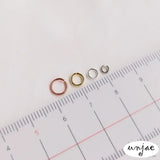 18K Silver Platinum Single Ring Connecting Ring DIY Hand Jewelry