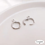 Copper-Clad 14K 18K Color-Preserving European-Style Buckle Earring