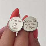 Personalized Initials & Date Cufflinks