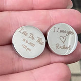 Personalized Initials & Date Cufflinks