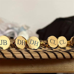 Personalized Initials & Date Cufflinks