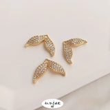 Herring Tail Pendant 14K Gold-Clad Whale Mermaid Tail DIY Jewelry
