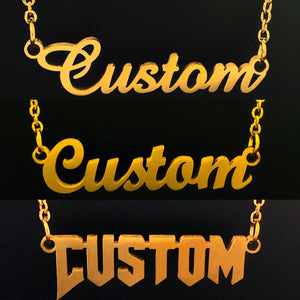 Initial Letter Necklace Stainless Steel Pendant Jewelry