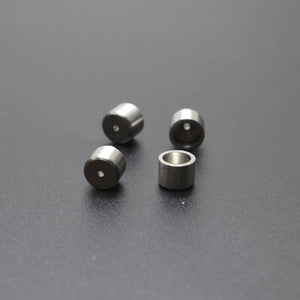 10pcs 6mm Hole Geometric Spacer Bead Matte Stainless Steel Tube
