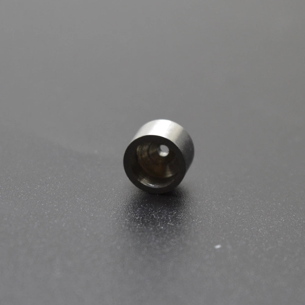 10pcs 6mm Hole Geometric Spacer Bead Matte Stainless Steel Tube
