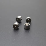 10pcs 6mm Hole Geometric Spacer Bead Matte Stainless Steel Tube
