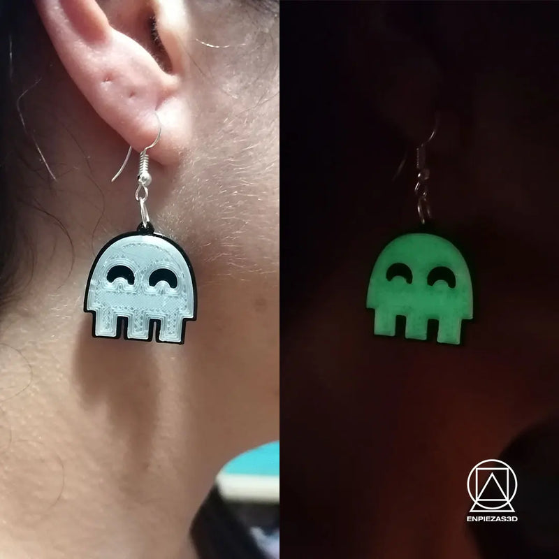 Stainless Steel Luminous Hoop Earrings Pendants for Women