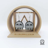 Stainless Steel Luminous Hoop Earrings Pendants for Women