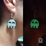 Stainless Steel Luminous Hoop Earrings Pendants for Women