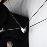 Magnet Chain Couple Necklace Stitching Attracting Creative Pendant