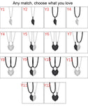 Magnet Chain Couple Necklace Stitching Attracting Creative Pendant