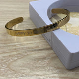 Custom Stainless Steel Bracelet Engraved Family Name Jewelry